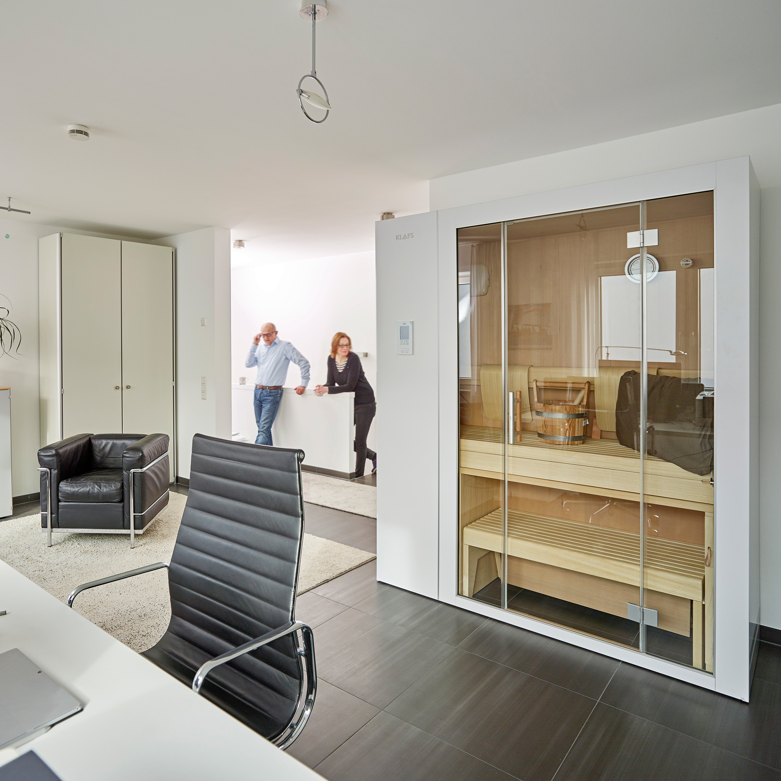 Privatreferenz Sauna S1 im Arbeitszimmer KLAFS