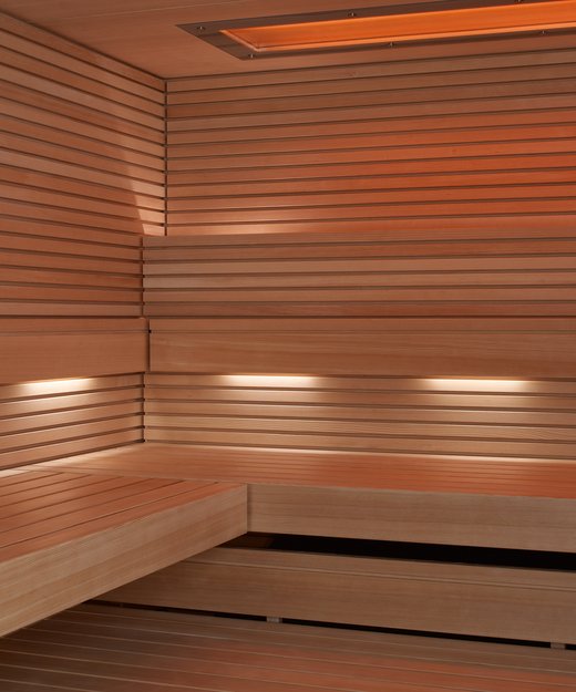 [Translate to Switzerland:] KLAFS Sauna PURE Inneneinrichtung