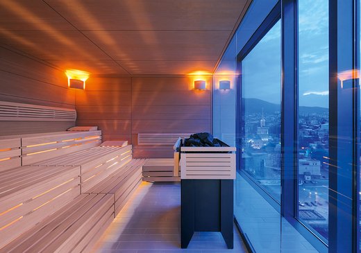 [Translate to Switzerland:] Radisson Blu Iveria Hotel Sauna