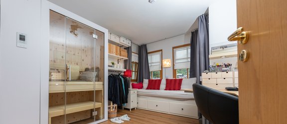 Sauna S1 im Arbeitszimmer