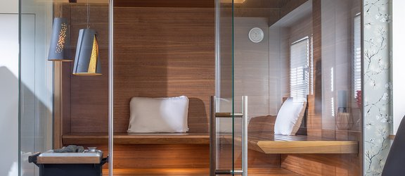 Massgefertigte Sauna AURA
