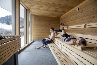 Finnische Sauna im Sportzentrum Gstaad